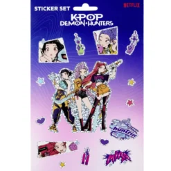 Autocollants Kpop Demon Hunters 3 feuillets de stickers