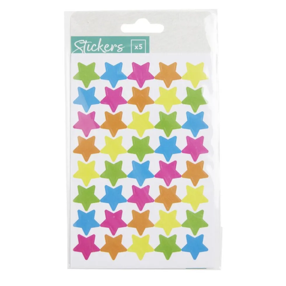 Autocollants 15x5cm 5 feuilles - plusieurs modèles