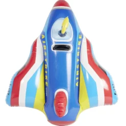 Avion gonflable Intex avec pistolet intégré 104x117cm (2 modèles bleu ou rouge)