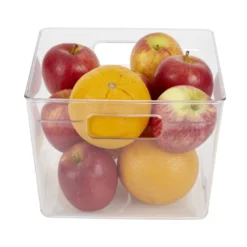 Bac de rangement carré transparent pour frigo 5,5L