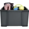 Bac de rangement gris anthracite 45 L