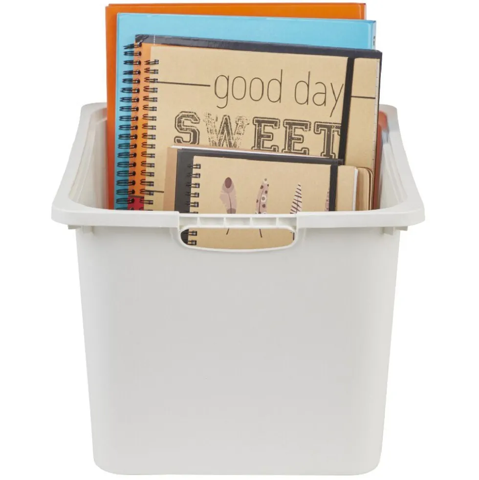 Bac plastique blanc 40x29,8xH22,8cm