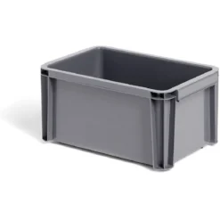 Bac renforcé rangement plastique gris 5L