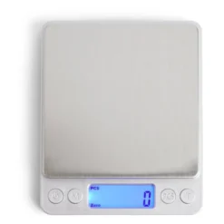 Balance de cuisine électronique max.3kg avec 2 contenants 10,6x12,7cm