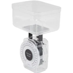 Balance de cuisine mécanique 1 kg noir transparent
