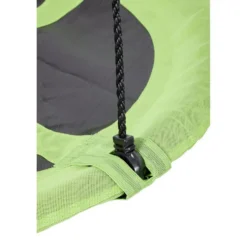 Balançoire ronde nid d'oiseau vert et noir Ø110xH160cm