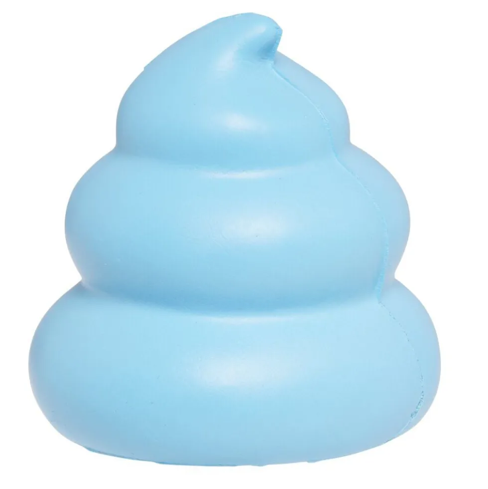 Balle anti-stress forme crotte Ø6,5xH7cm (plusiers modèles)