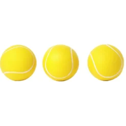 Balle de tennis en mousse jaune Ø6,3cm x3