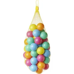 Balle plastique multicolore x50 - Ø6cm