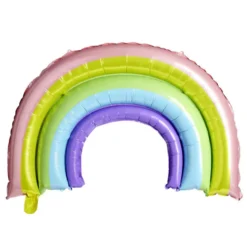 Ballon alu arc-en-ciel L95xH49cm