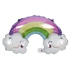 Ballon alu arc-en-ciel multicolore L80cm