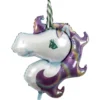 Ballon alu fée licorne bleuté H100cm