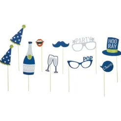 Ballon alu forme cadre photo avec accessoires photobooth 10 personnes