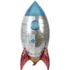Ballon alu fusée H81cm