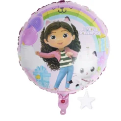 Ballon aluminium Gabby's Dollhouse rose 15x21,5cm