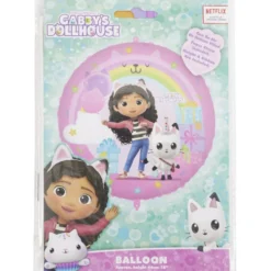 Ballon aluminium Gabby's Dollhouse rose 15x21,5cm