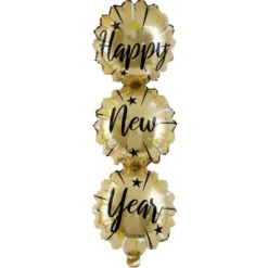 Ballon aluminium happy new year 90cm
