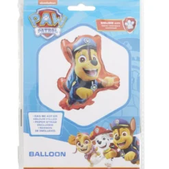 Ballon aluminium Pat patrouille rouge et bleu 15x21,5cm
