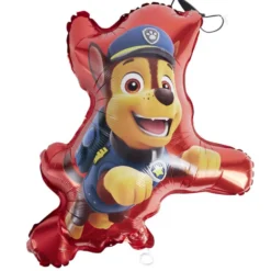 Ballon aluminium Pat patrouille rouge et bleu 15x21,5cm