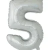Ballon chiffre 5 en aluminium