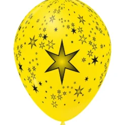 Ballon de baudruche design étoiles x8