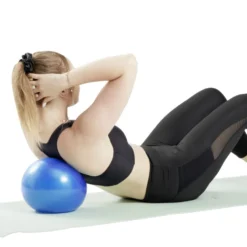 Ballon exercice fitness Ø25cm (2 modèles bleu ou rose)