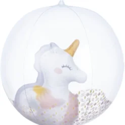 Ballon gonflable pour piscine avec licorne en plastique Ø35cm