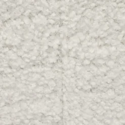 Banc coffre Clara décor laine bouclée Blanc - L77xP38xH38 cm