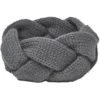 Bandeau tressé gris