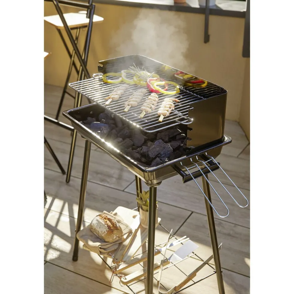 Barbecue à charbon Tucson métal noir