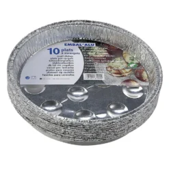 Barquettes escargots aluminium x10