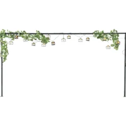 Barre déco extensible avec support pour guirlande fixation sur table