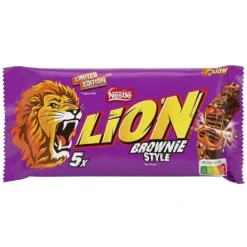 Barres Lion chocolat au lait x5 saveur brownie 150gr