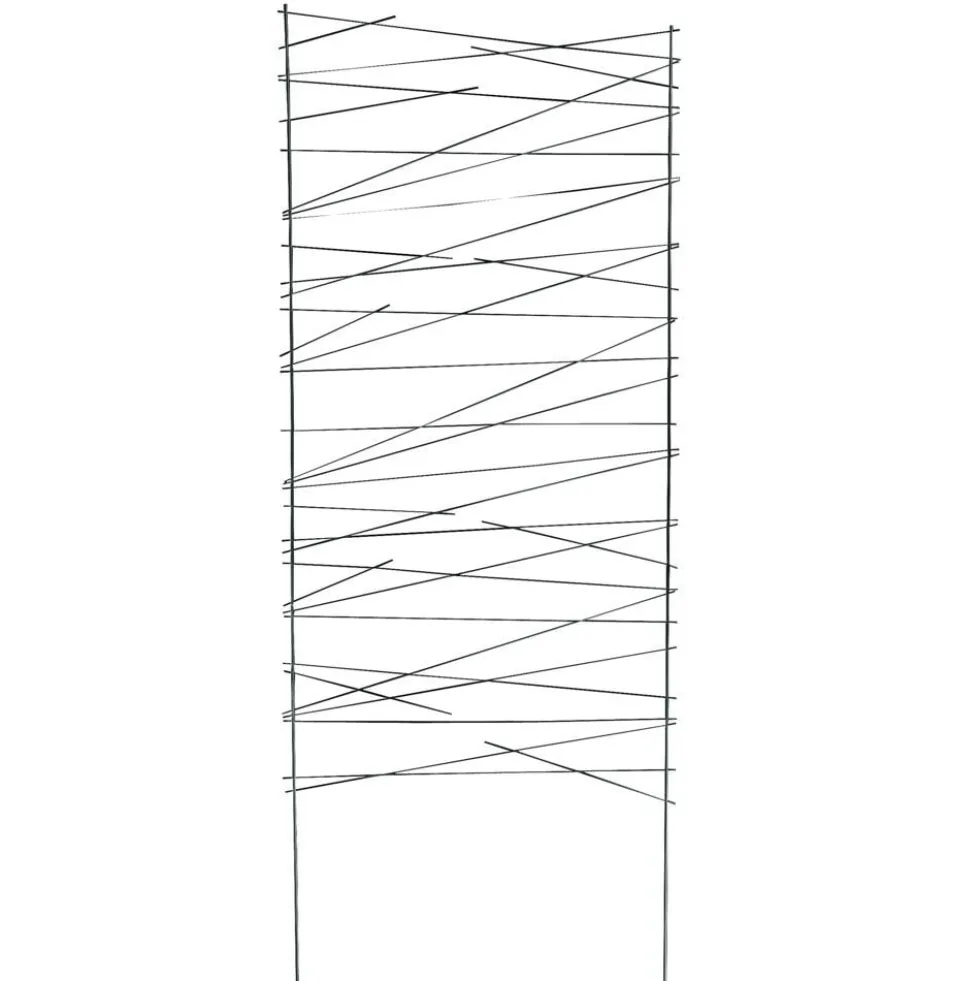 Barrière treillage métal noir à planter