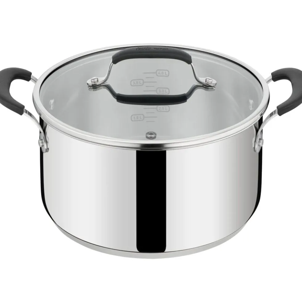 Batterie de cuisine Tefal Jamie Oliver 3 casseroles Ø16/20/24cm avec couvercles