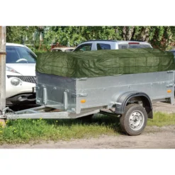 Bâche de protection polyester imperméable vert 200x300 cm