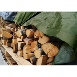 Bâche de protection polyester imperméable vert 200x300 cm