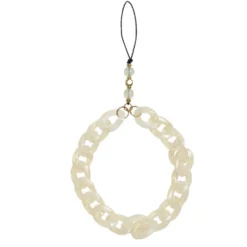 Bijou de téléphone maille plastique transparent L17cm