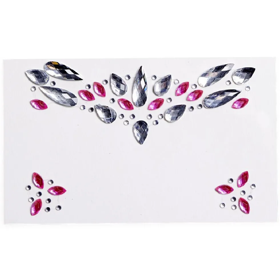 Bijoux de visage adhésifs - 3 modèles
