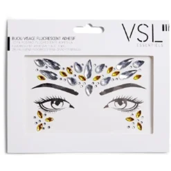 Bijoux de visage adhésifs - 3 modèles