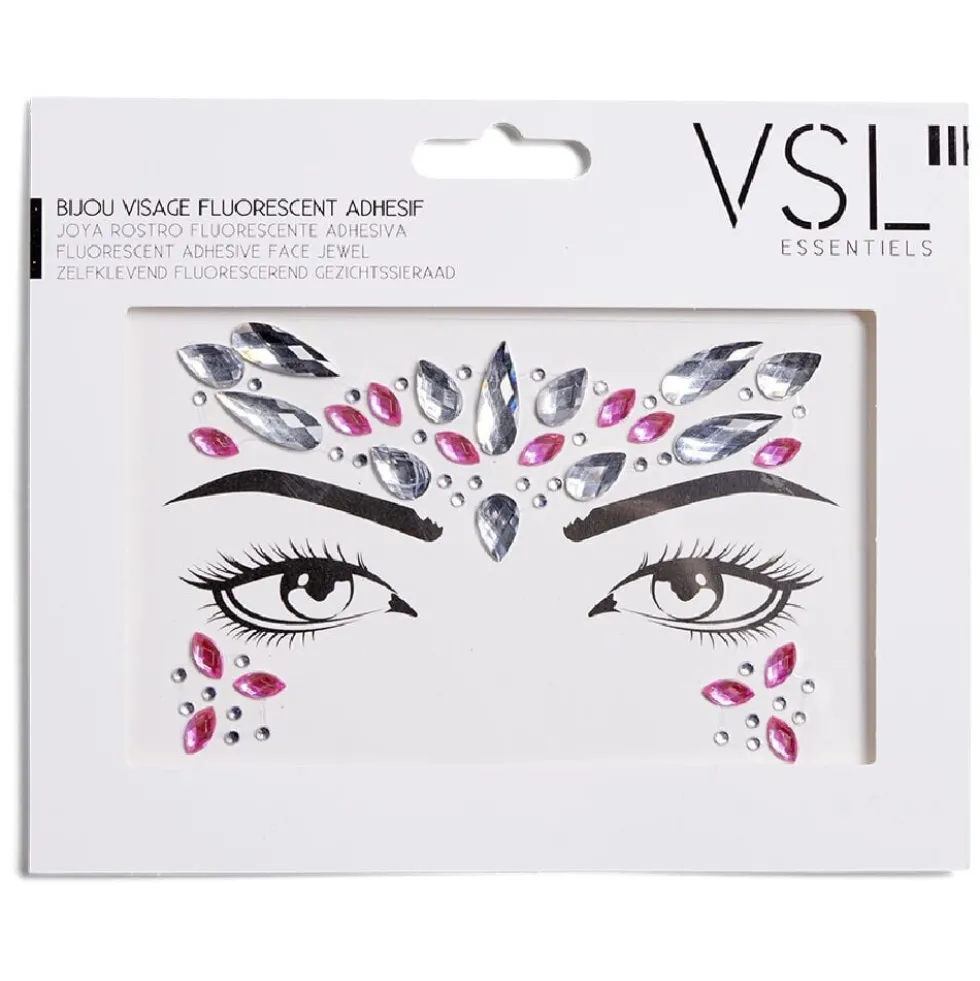 Bijoux de visage adhésifs - 3 modèles