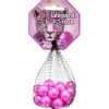 Bille en verre x20 + 1 boulard rose Léopard