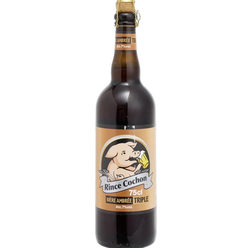 Bière ambrée triple Rince Cochon 7% bouteille 75cl