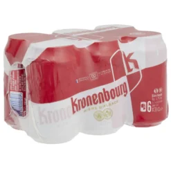 Bière blonde d'Alsace Kronenbourg 4,2% canette 6x33cl