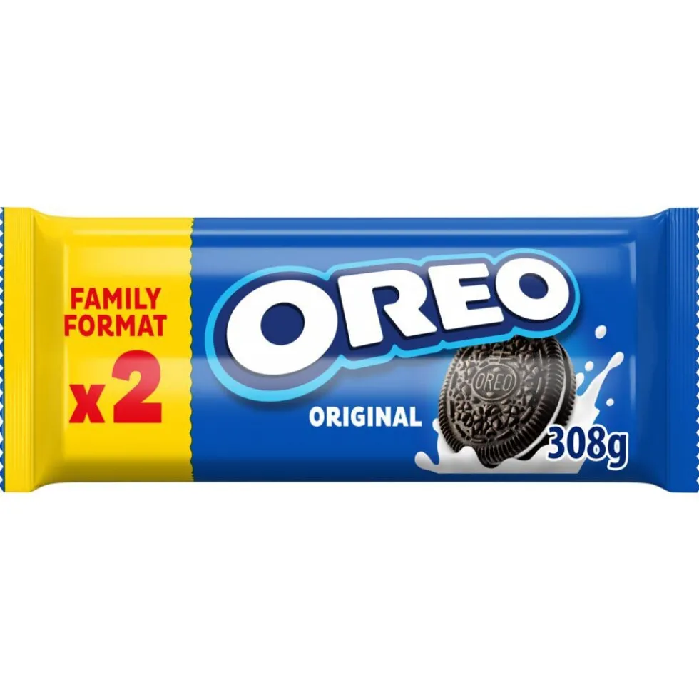 Biscuits Oréo Original fourrés vanille 2x154gr