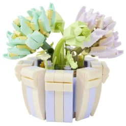 Bloc de construction pot de fleurs 3D avec plus de 250 pièces (2 modèles)