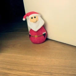 Bloc porte butoir Père Noël rouge et blanc