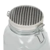 Bocal hermétique transparent avec couvercle design ethnique 1,5 L