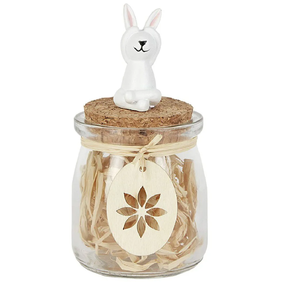 Bocal lapin déco de Pâques