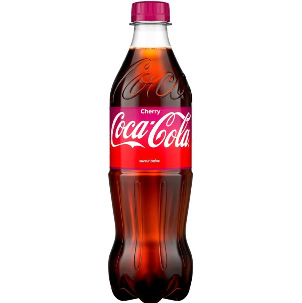 Boisson Coca-Cola Cherry goût cerise bouteille 50cl